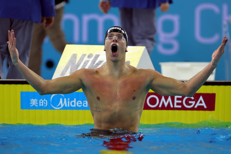 Cesar Cielo na piscina